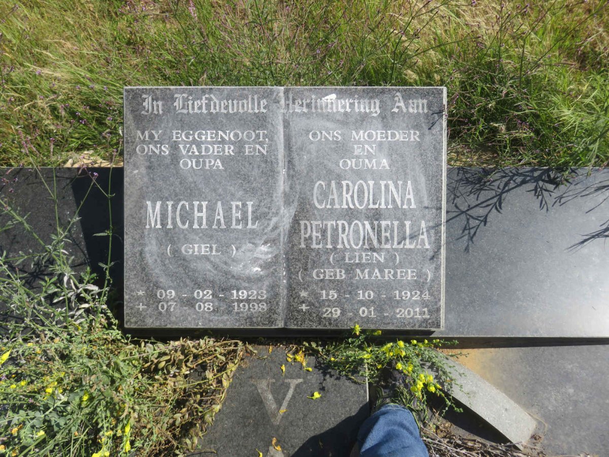 WATH Michael, van der 1923-1998 &amp; Carolina Petronella MAREE 1924-2011 _2