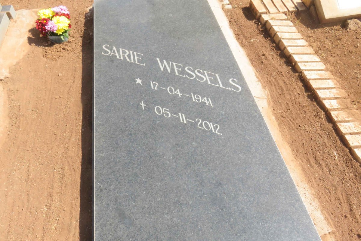 WESSELS Sarie 1941-2012
