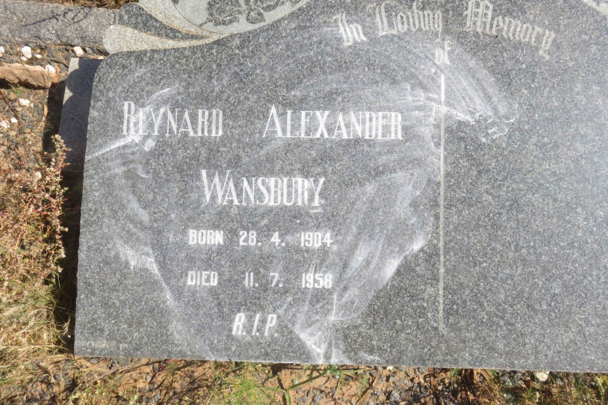 WANSBURY Reynard Alexander 1904-1958