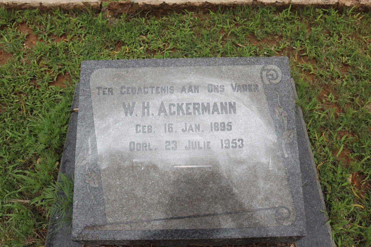 ACKERMANN W.H. 1895-1953