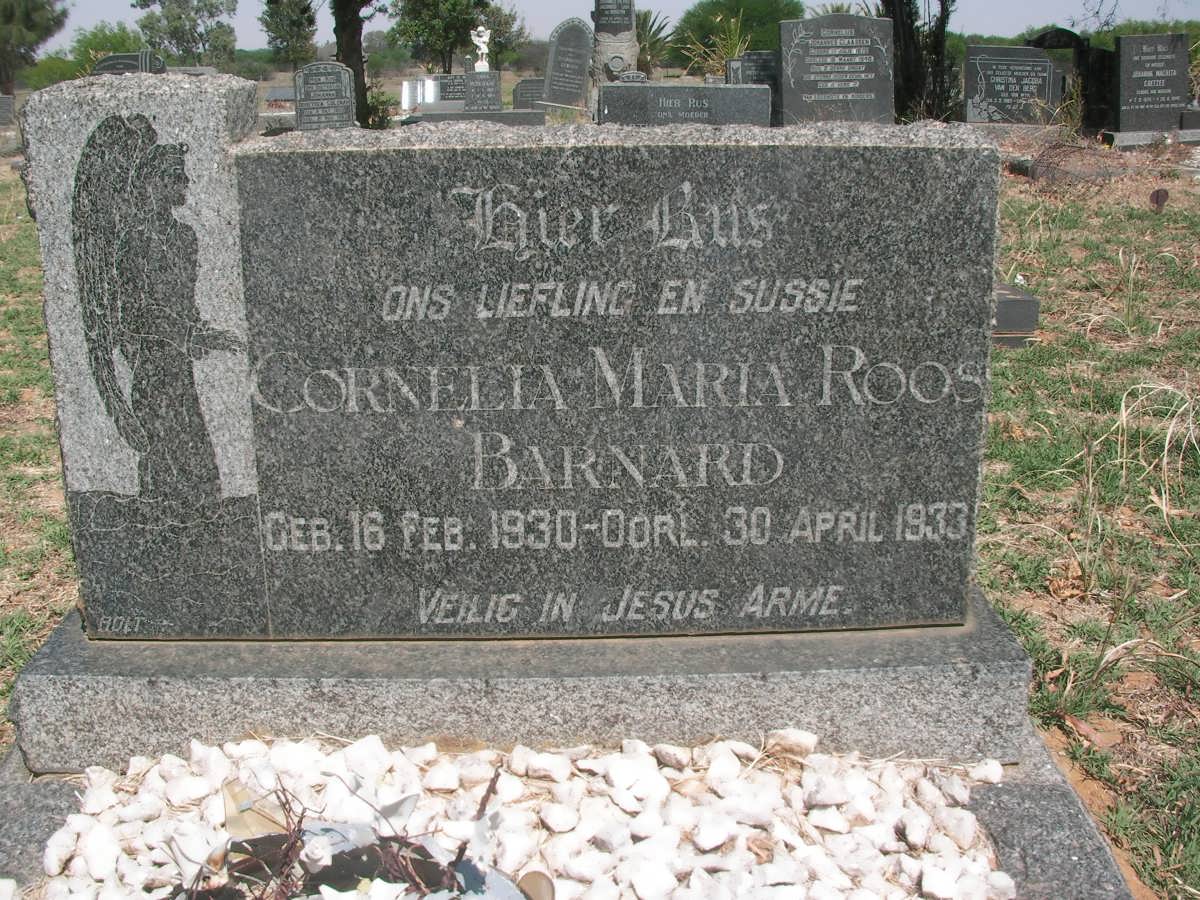 BARNARD Cornelia Maria Roos 1930-1933