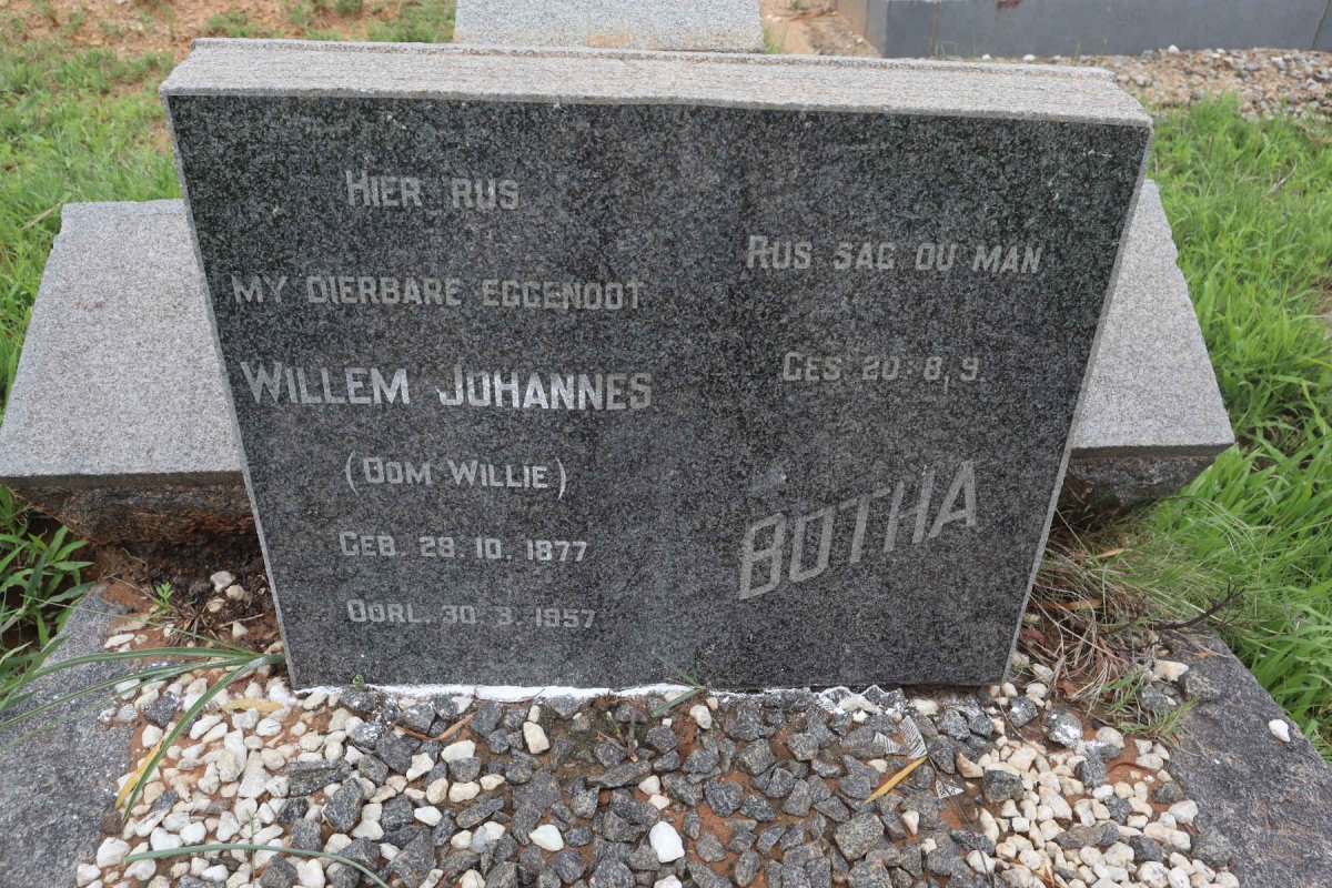 BOTHA Willem Johannes 1877-1957