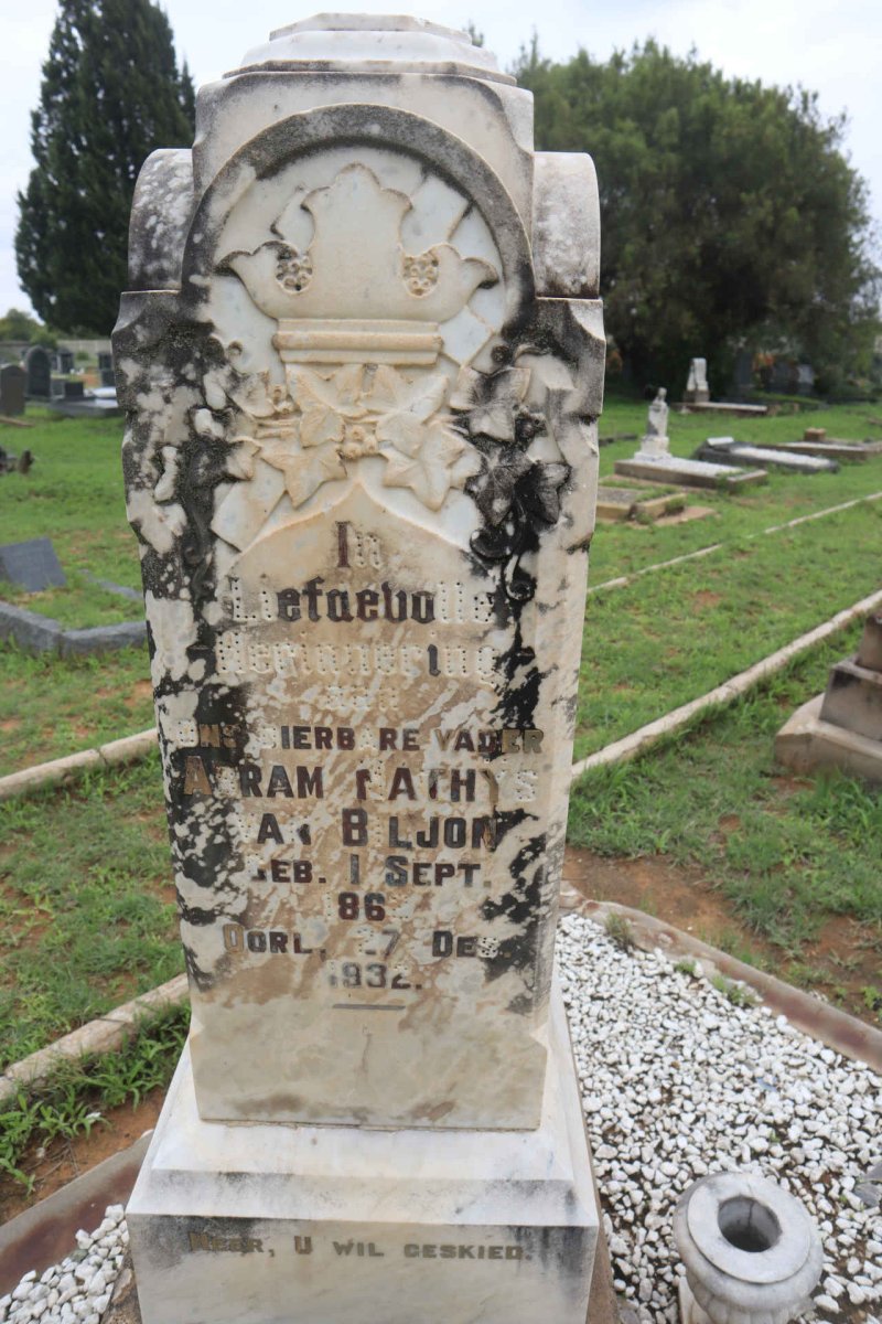 BILJON Abram Mathys, van 1862-1932