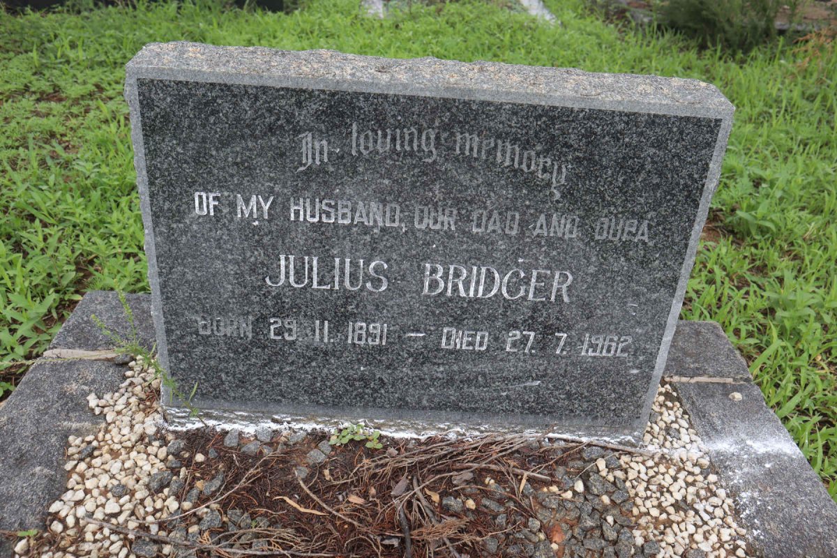 BRIDGER Julius 1891-1962