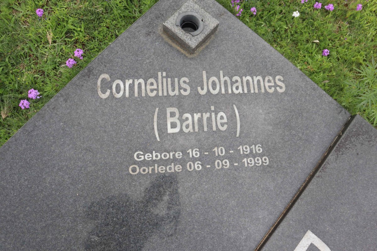 BARNARD Cornelius Johannes 1916-1999 &amp; Anna Christina 1920-1999