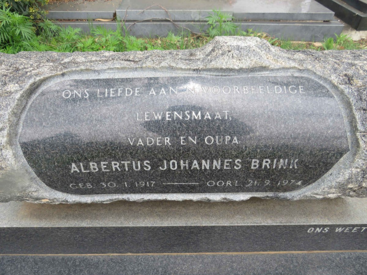 BRINK Albertus Johannes 1917-1974