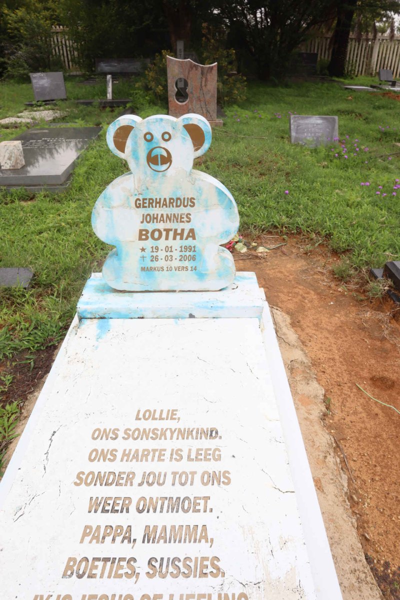BOTHA Gerhardus Johannes 1991-2006
