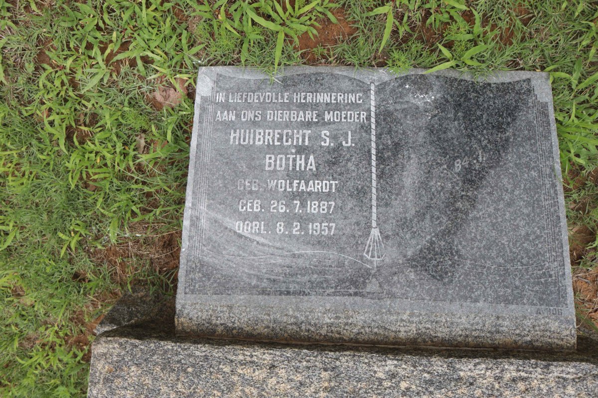 BOTHA Huibrecht S.J. nee WOLFAARDT 1887-1957