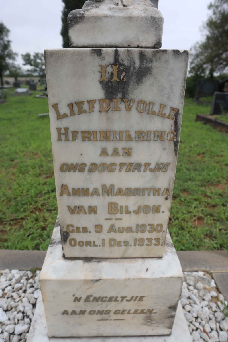 BILJON Anna Magritha, van 1930-1933