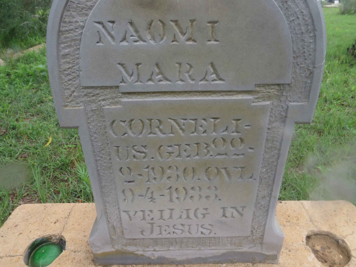 CORNELIUS Naomi Mara 1930-1933
