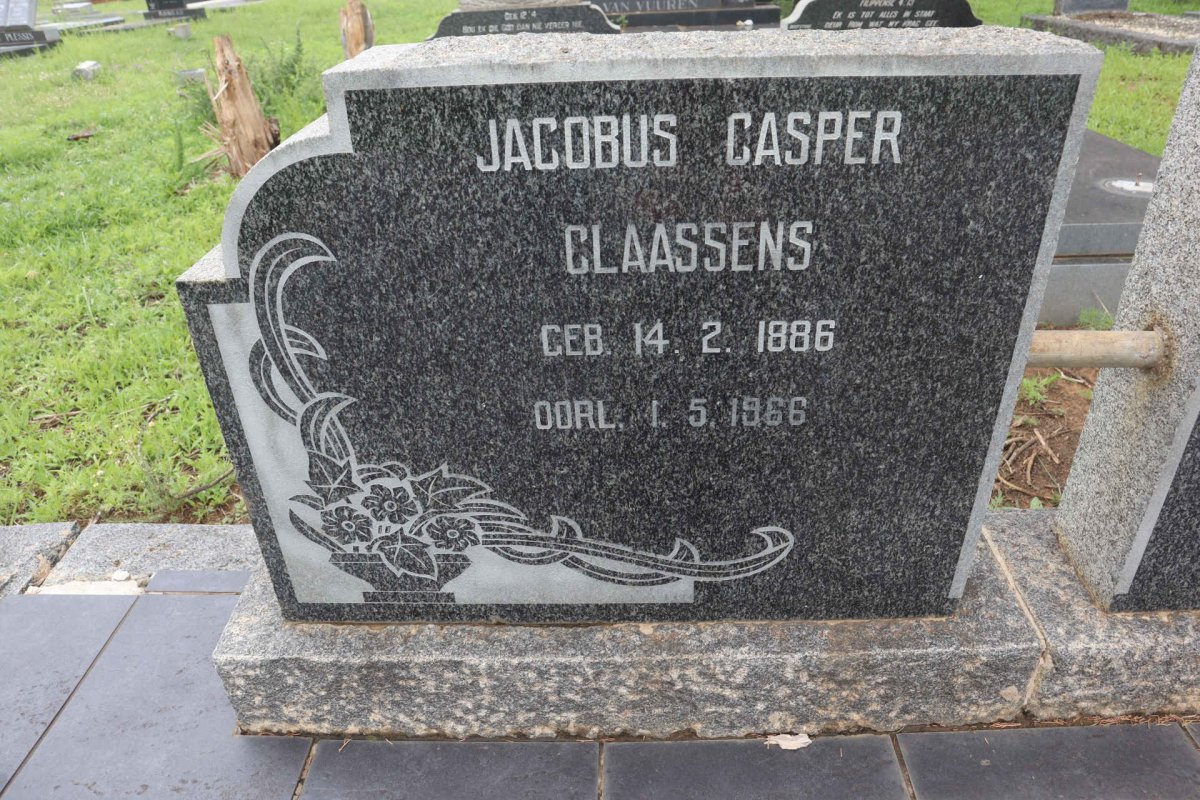 CLAASSENS Jacobus Casper 1886-1966