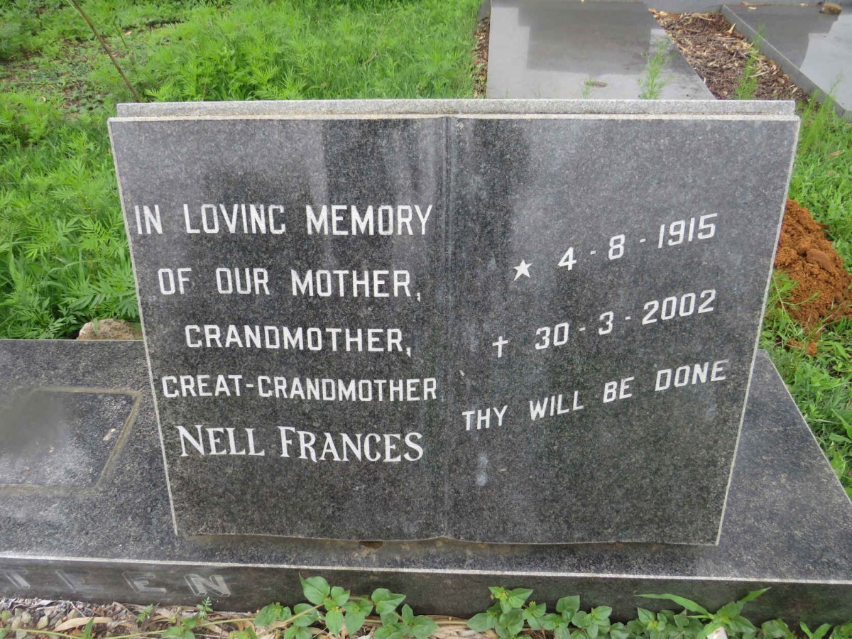 EKSTEEN Nell Frances 1915-2002