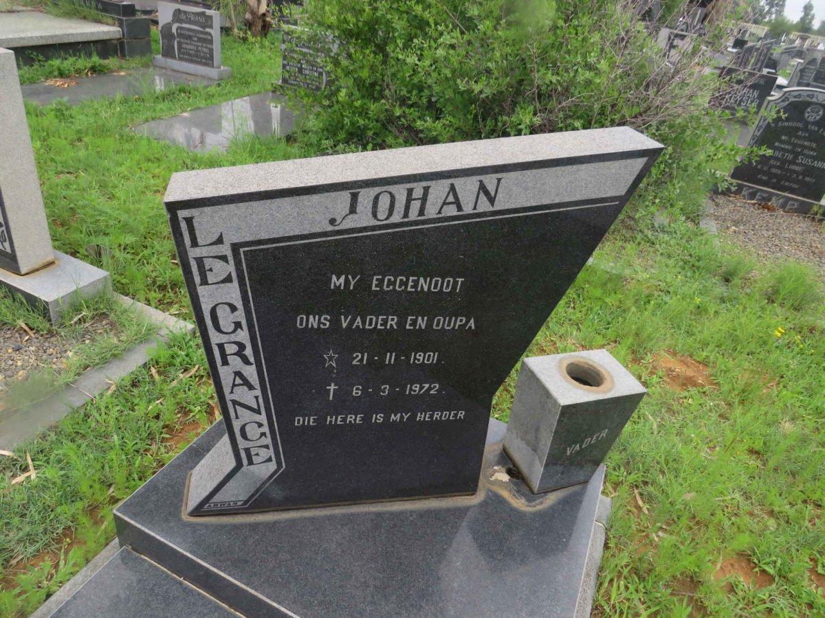 GRANGE Johan, le 1901-1972