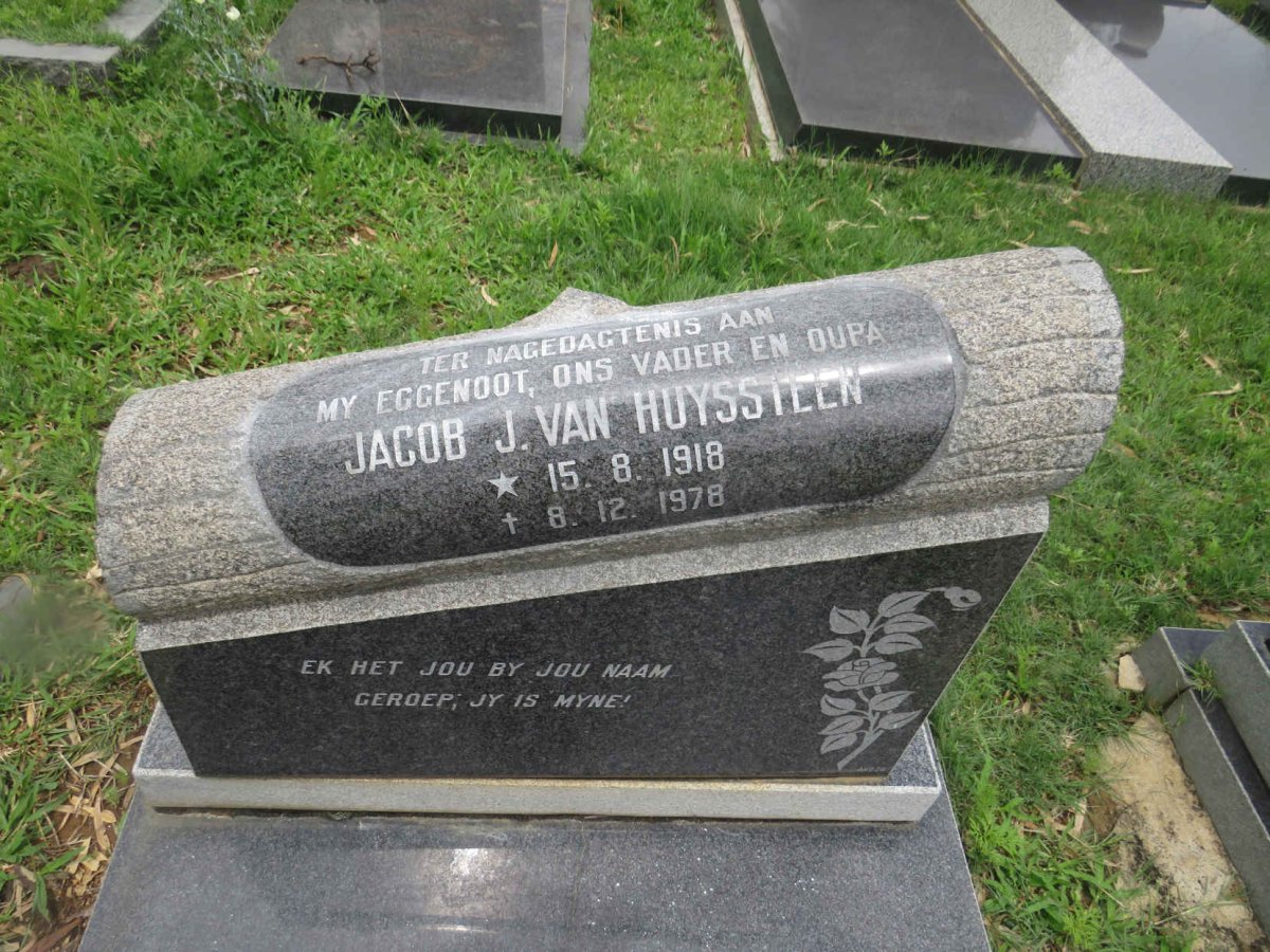 HUYSSTEEN Jacob J., van 1918-1978