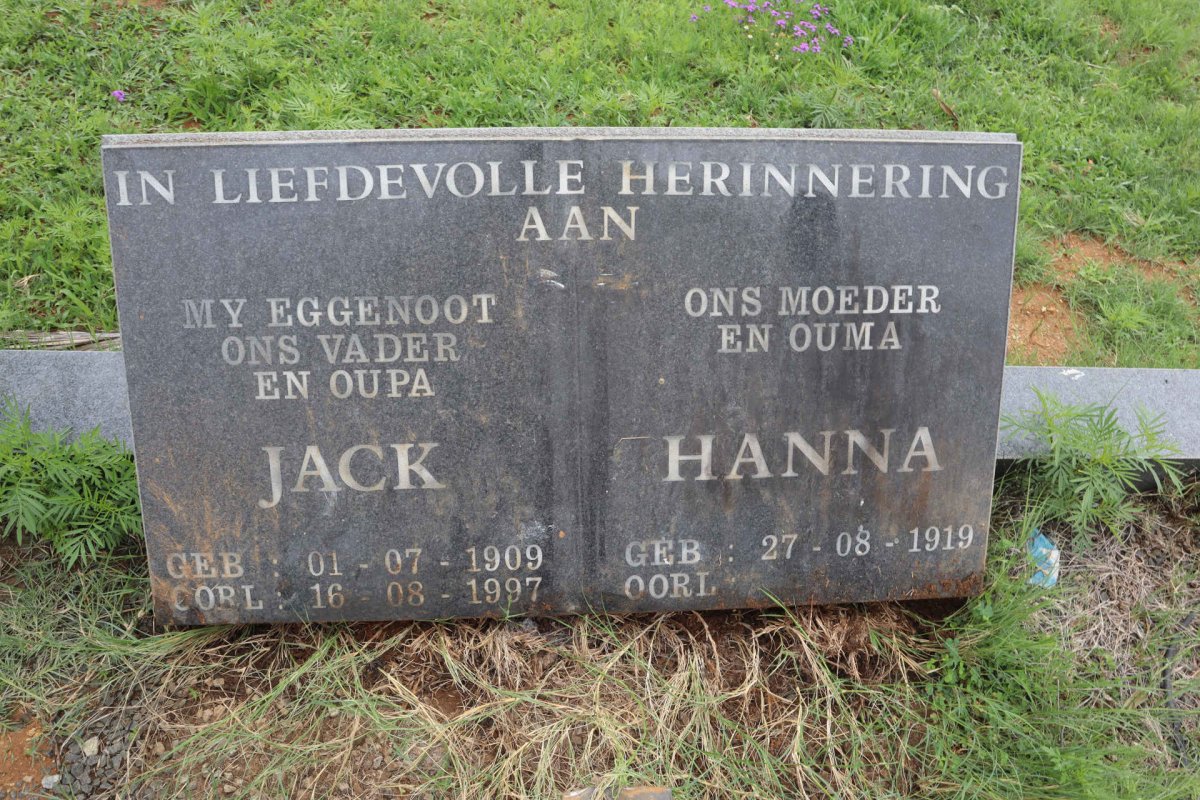 HAUPT Jack 1909-1997 &amp; Hanna 1919-