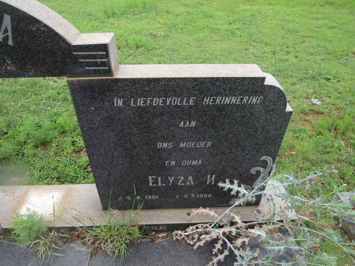 HAVENGA Wessel Johannes 1900-1983 &amp; Elyza H. 1901-1988