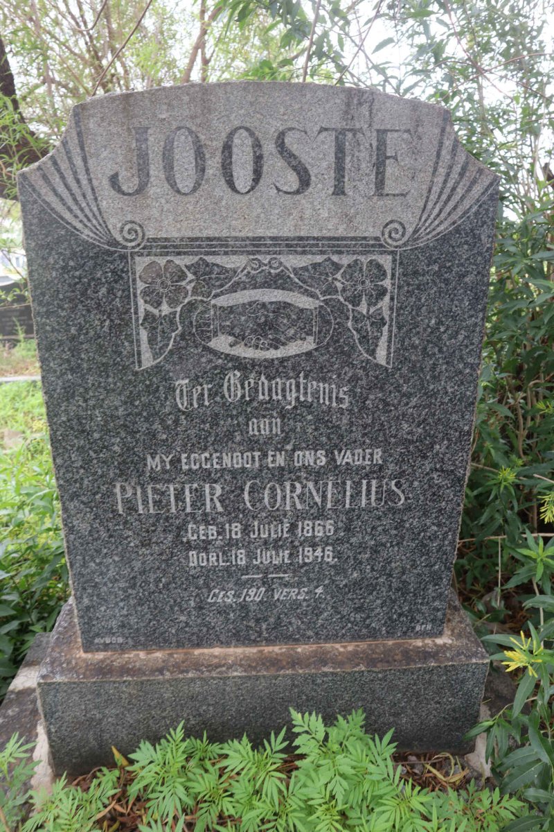 JOOSTE Pieter Cornelius 1866-1946