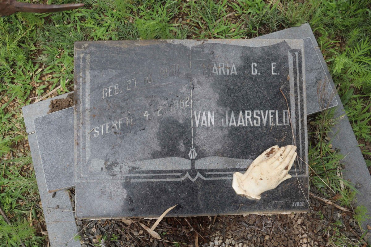 JAARSVELD Maria C.E., van 1900-1982