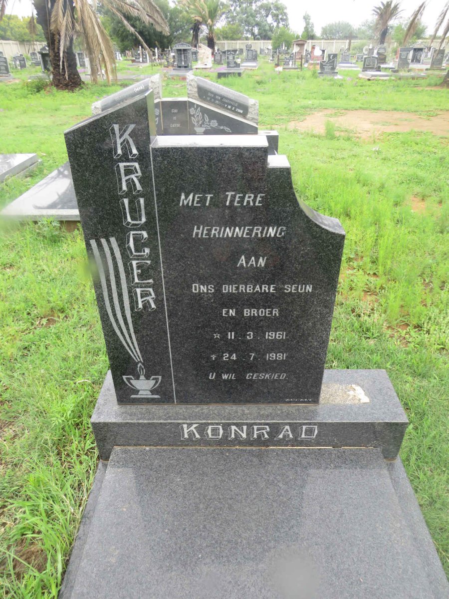 KRUGER Konrad 1961-1981