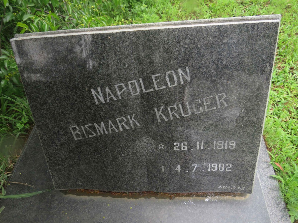 KRUGER Napoleon Bismark 1919-1982