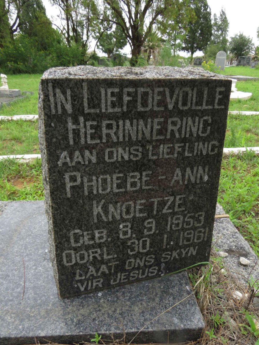 KNOETZE Phoebe-Ann 1953-1961