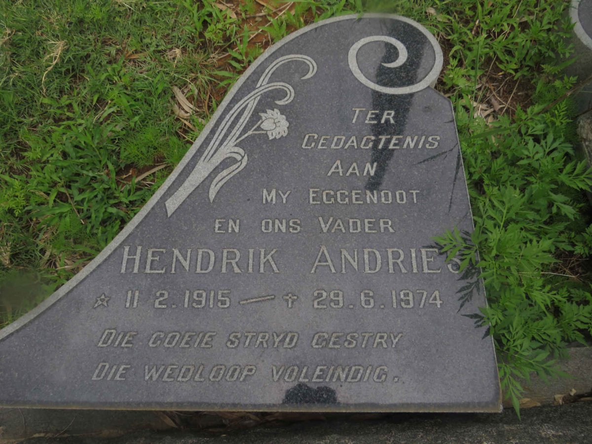 KOTZE Hendrik Andries 1915-1974