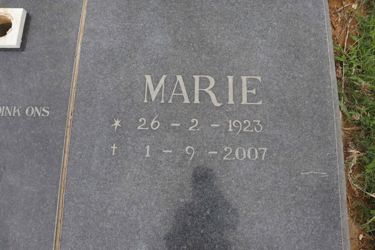 KOCK Danie, de 1925-1993 &amp; Marie 1923-2006
