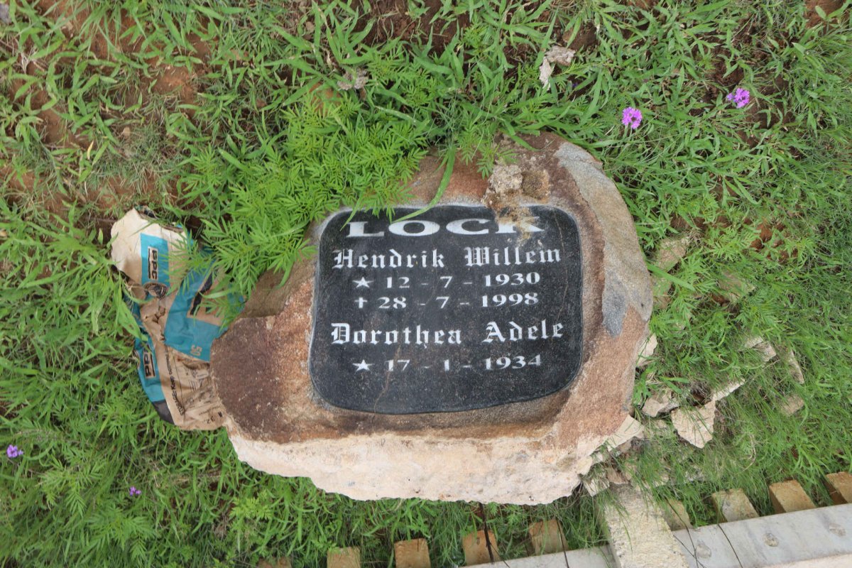 LOCK Hendrik Willem 1930-1998 &amp; Dorothea Adele 1934-