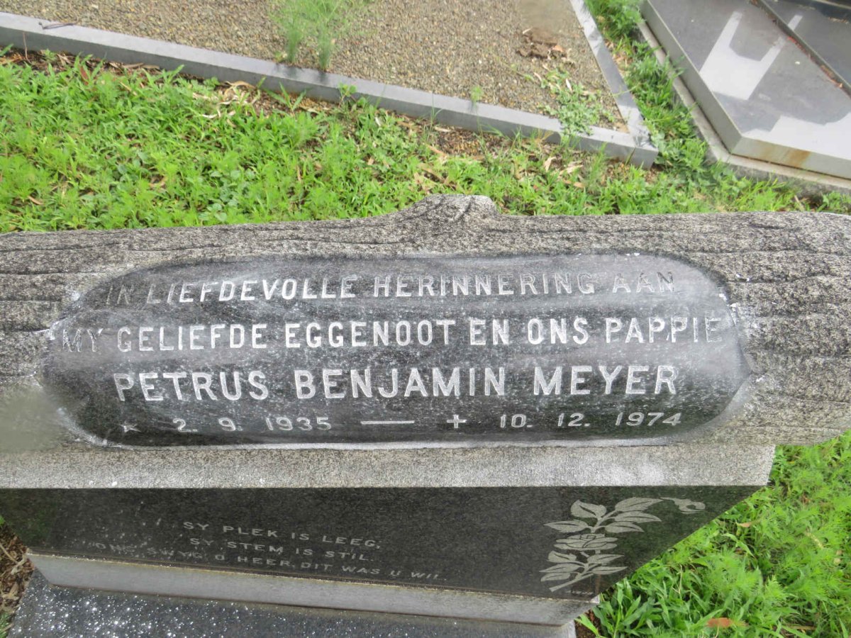 MEYER Petrus Benjamin 1935-1974
