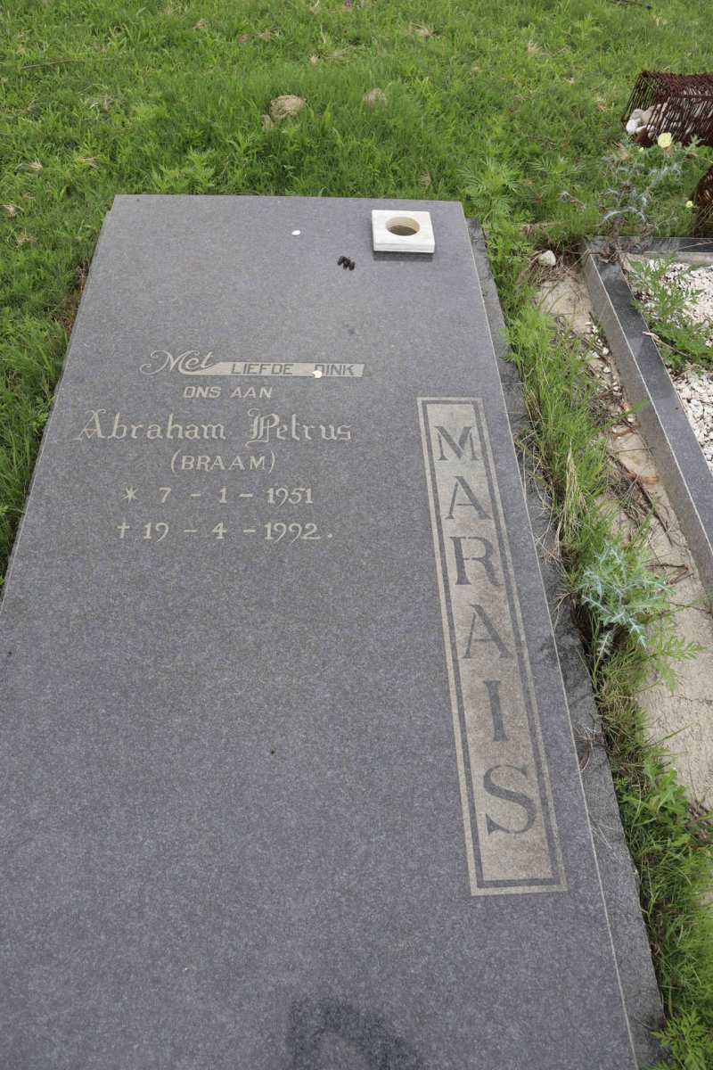 MARAIS Abraham Petrus 1951-1992