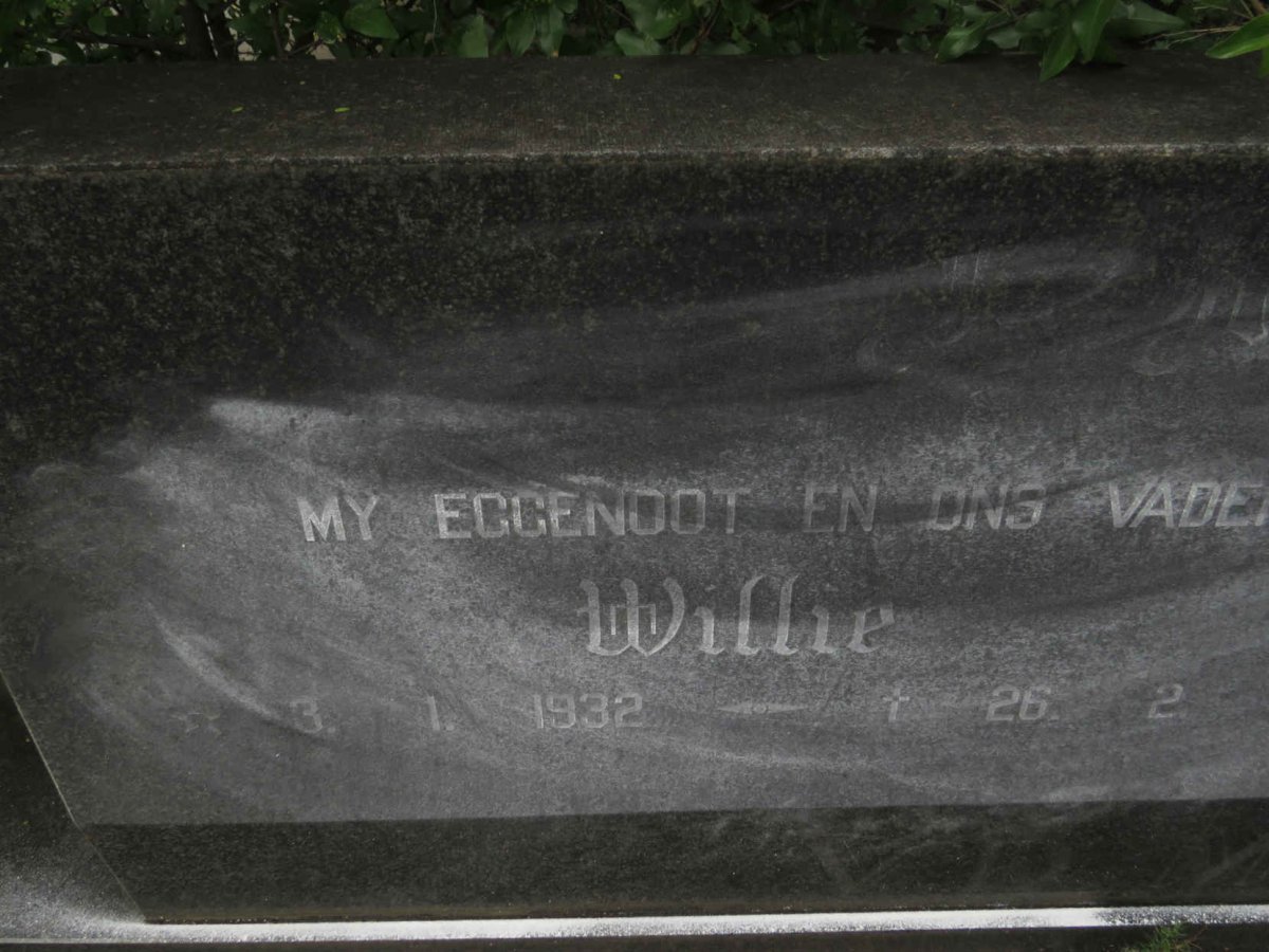 MERWE Willie, van der  1932-1994