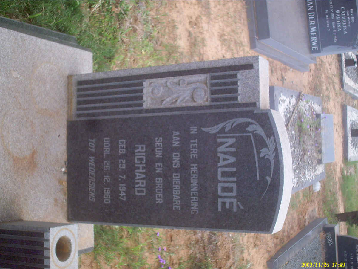 NAUDE Richard 1947-1960