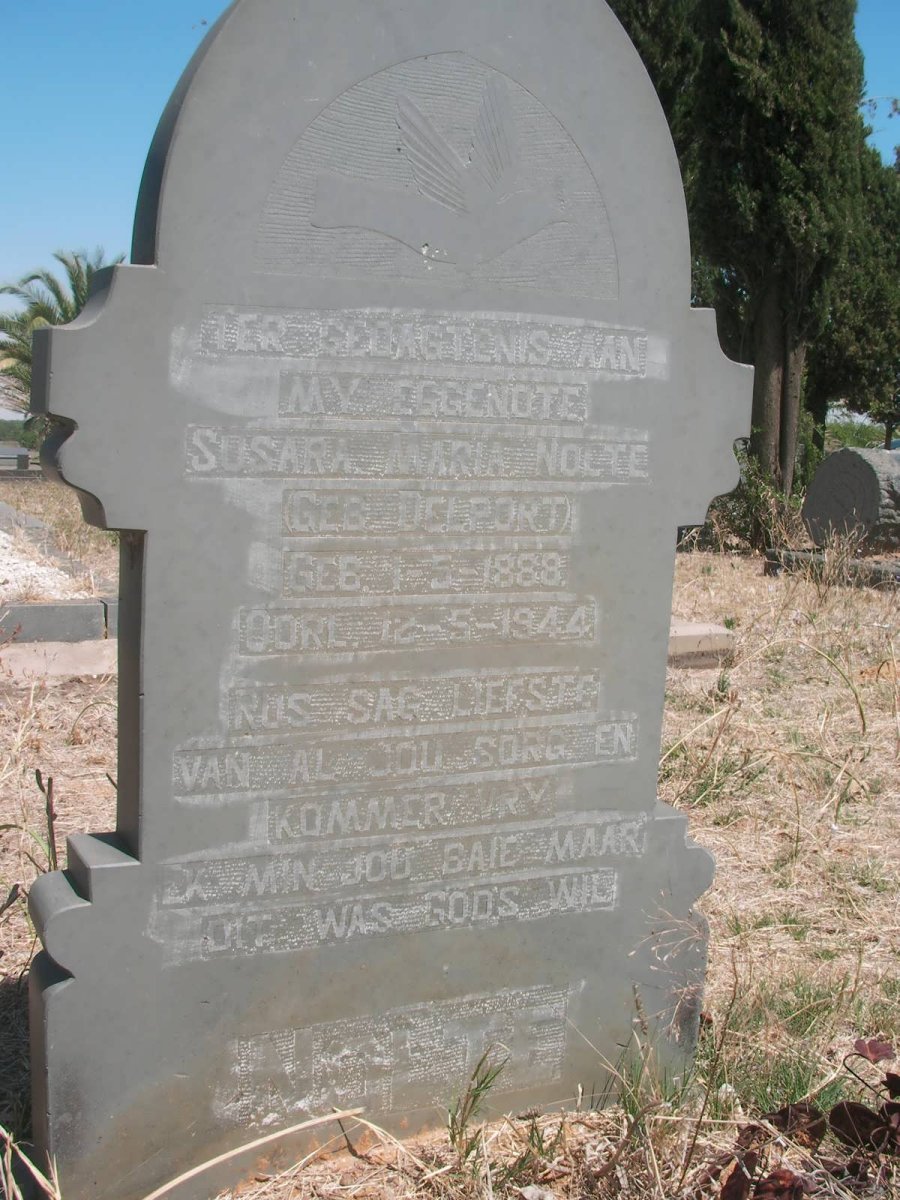 NOLTE Susara Maria nee DELPORT 1888-1944