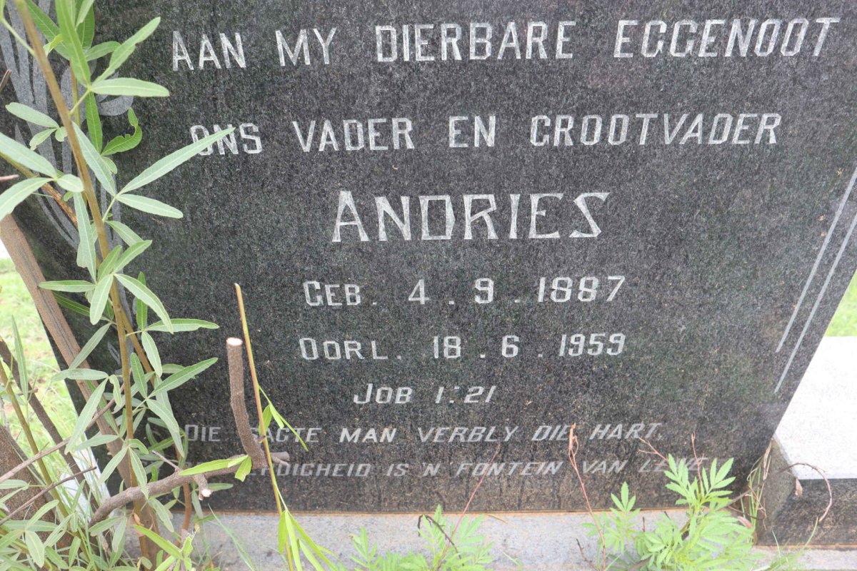 NAUDE Andries 1887-1959 &amp; Martie 1894-1982