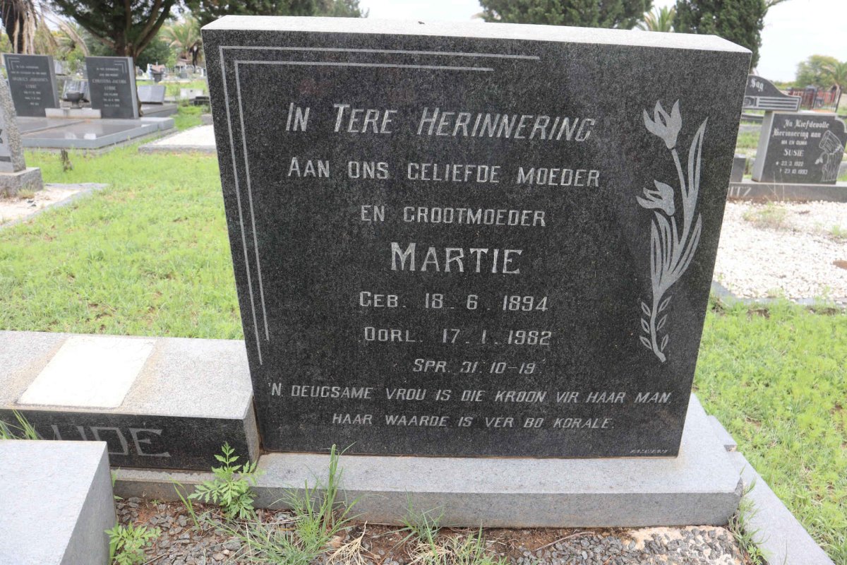 NAUDE Andries 1887-1959 &amp; Martie 1894-1982