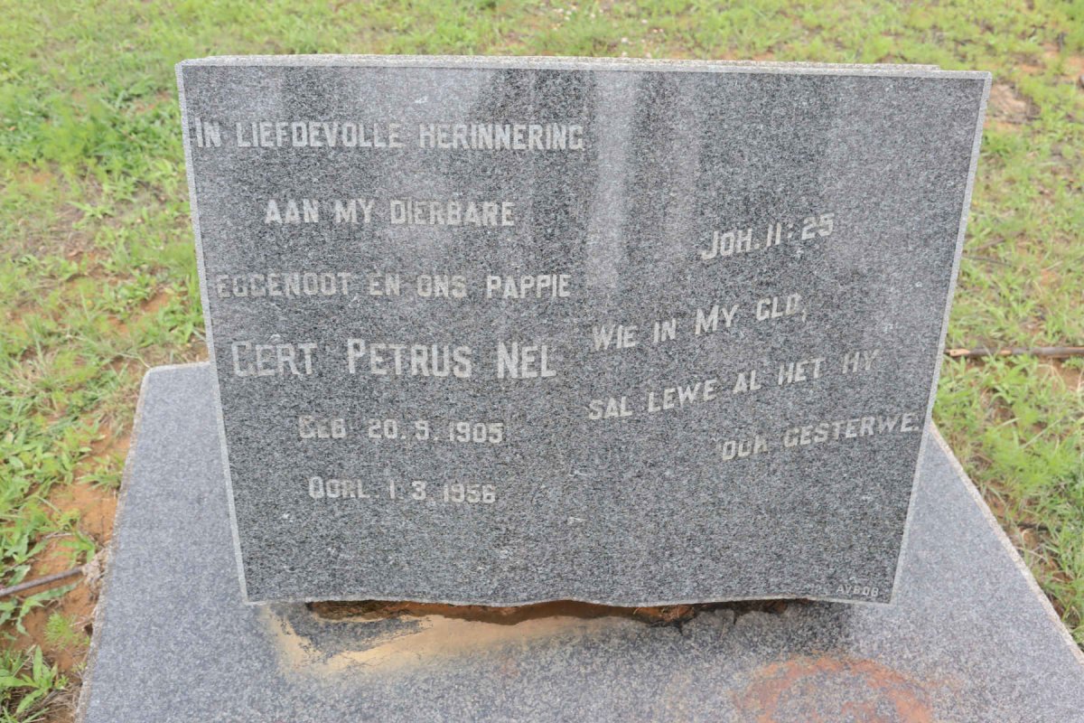 NEL Gert Petrus 1905-1956