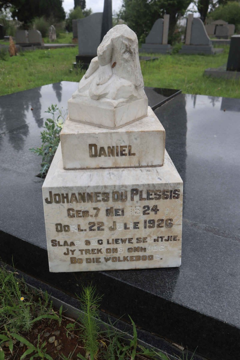 PLESSIS Daniel Johannes, du 1924-1926