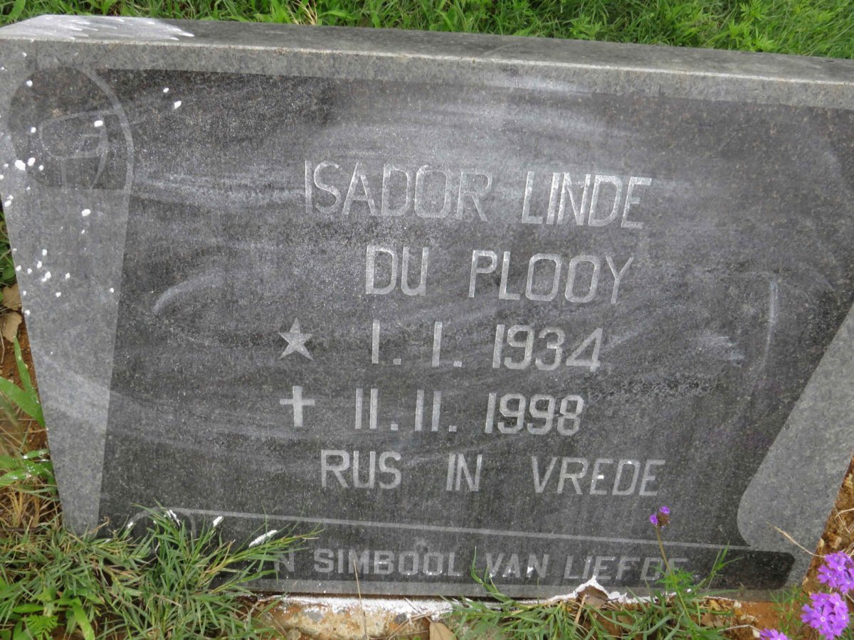 PLOOY Isador Linde, du 1934-1998