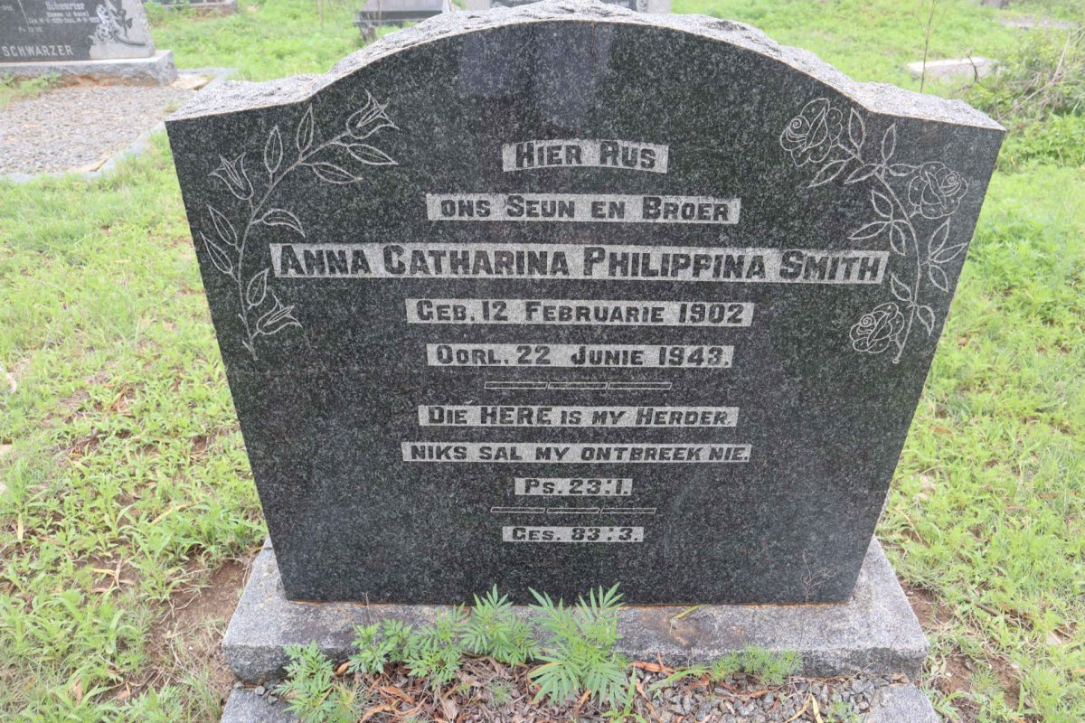 SMITH Anna Catharina Philippina 1902-1943