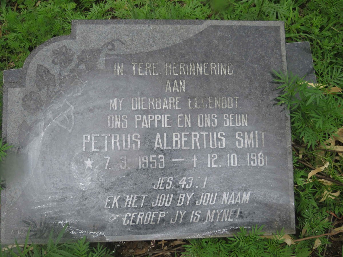 SMIT Petrus Albertus 1953-1981