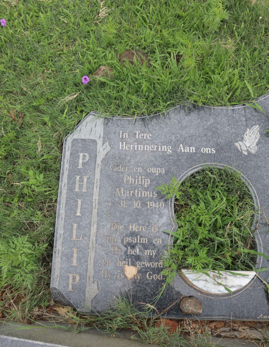 SNYMAN Philip Martinus 1940- &amp; OOSTHUIZEN Maria Catharina M. 1941-1999