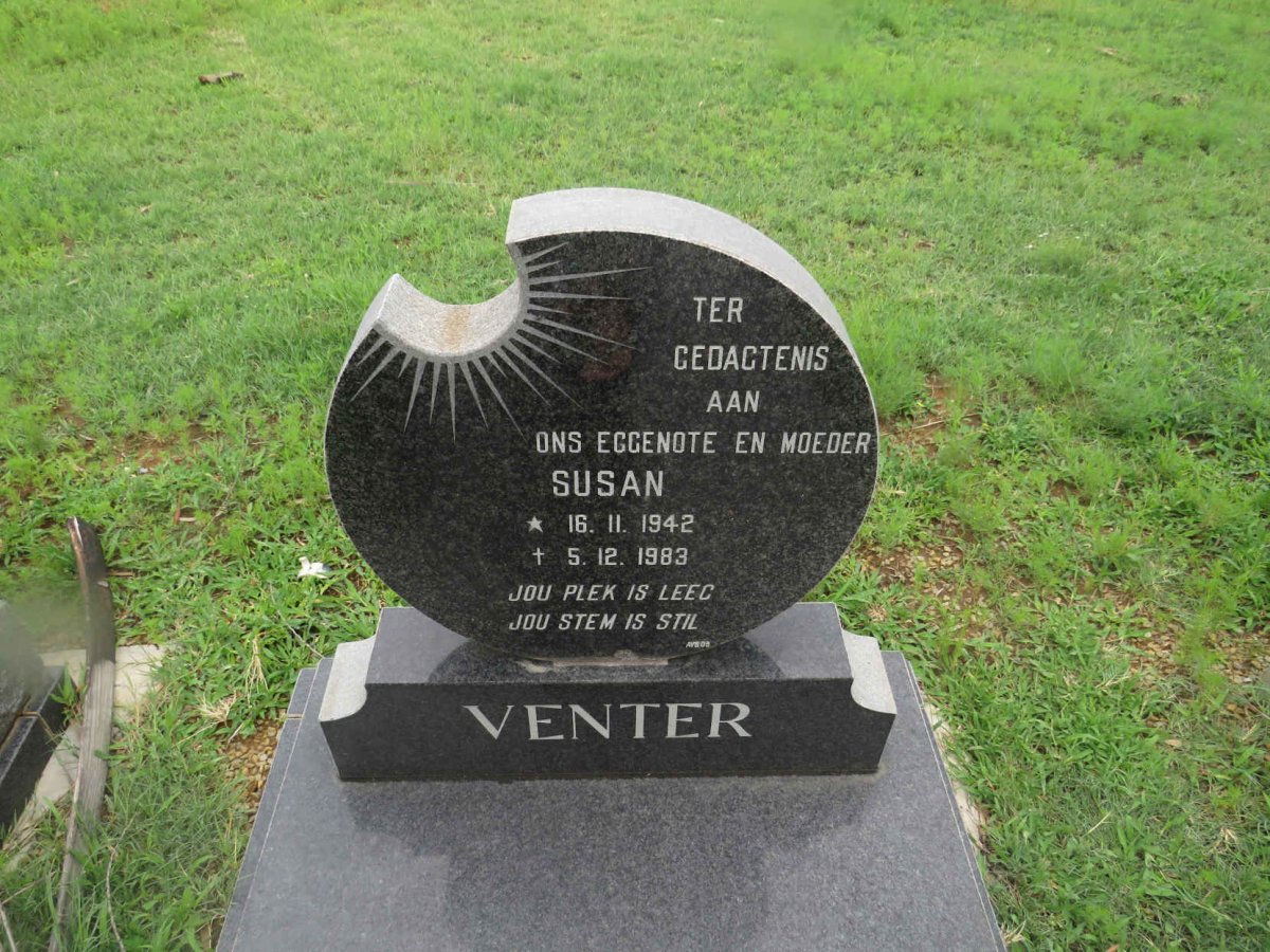 VENTER Susan 1942-1983