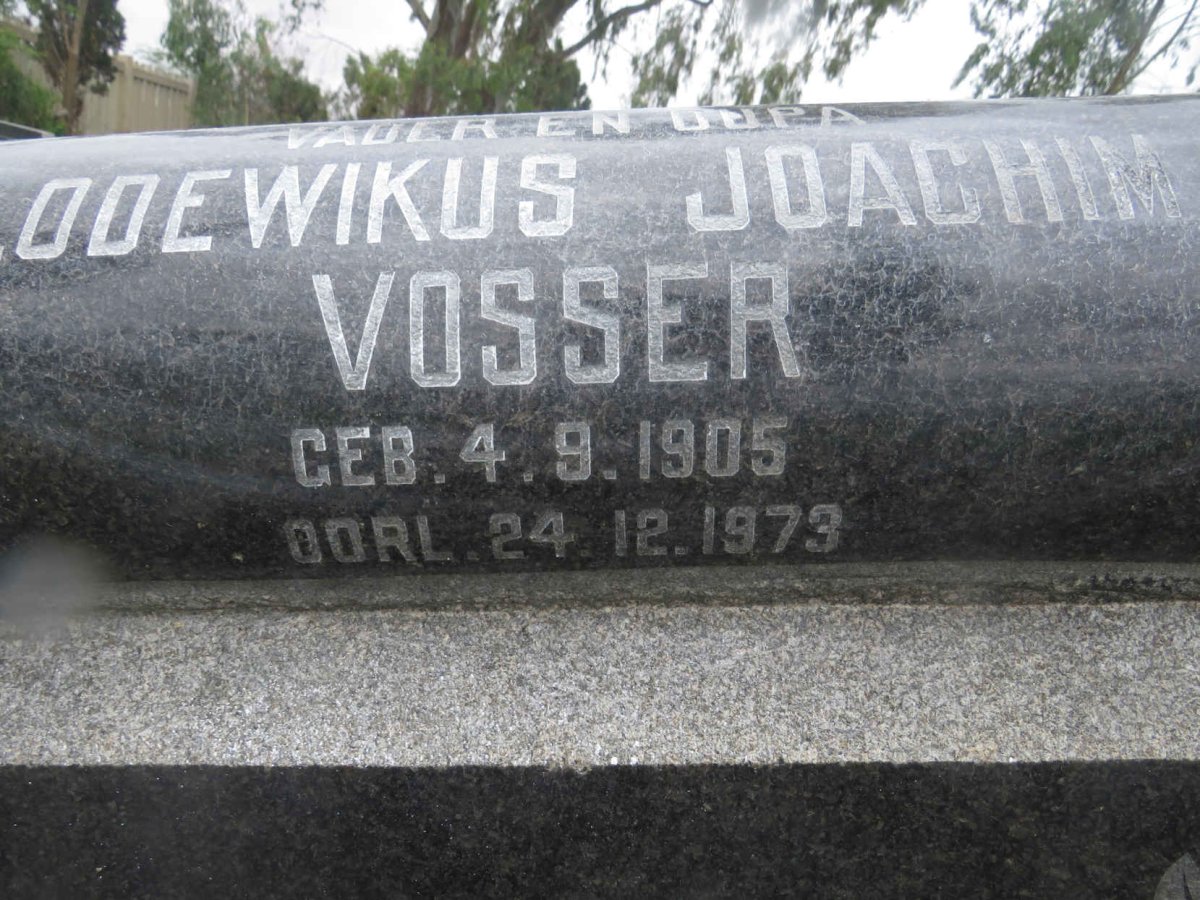 VOSSER Lodewikus Joachim 1905-1973