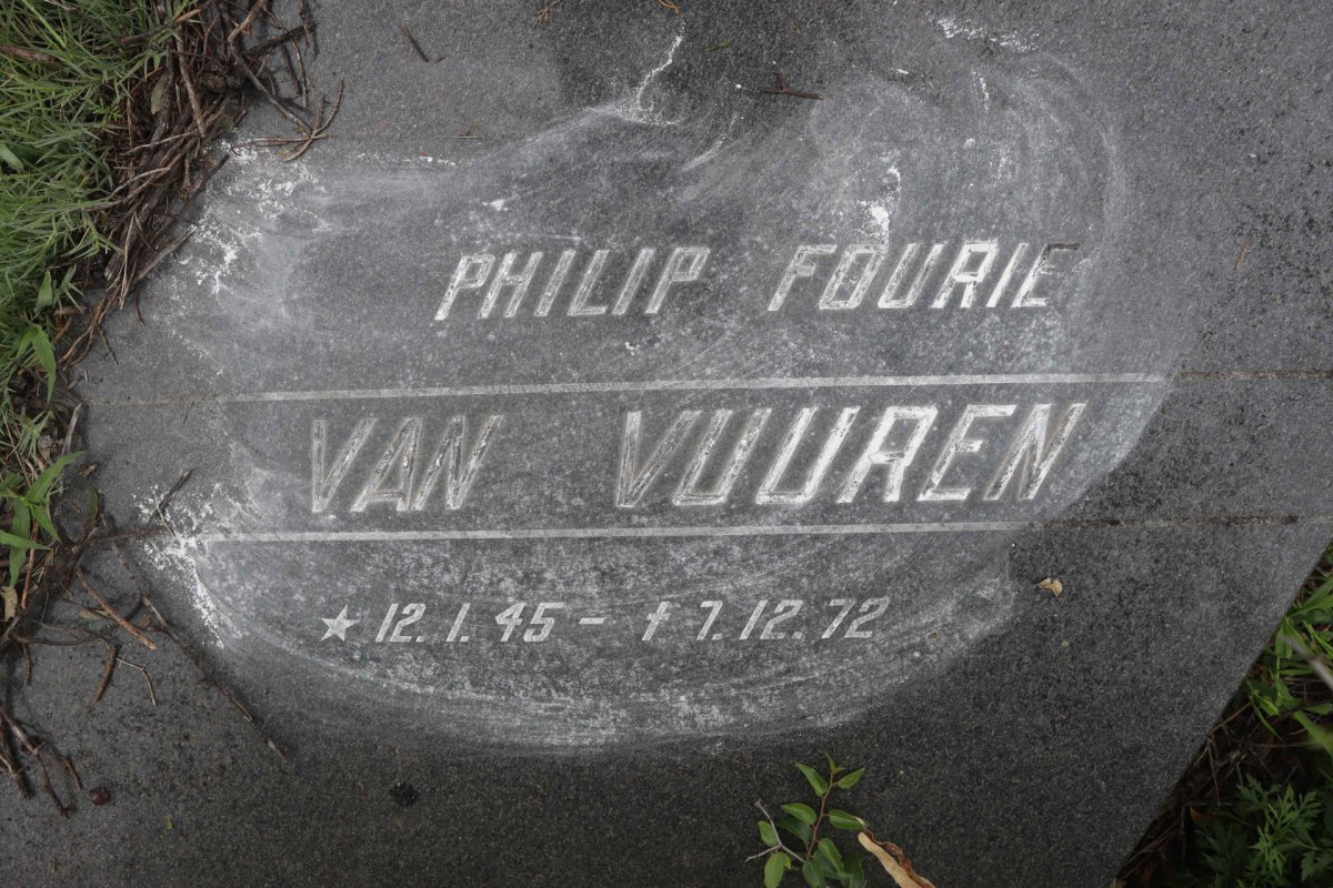 VUUREN Philip Fourie, van 1945-1972