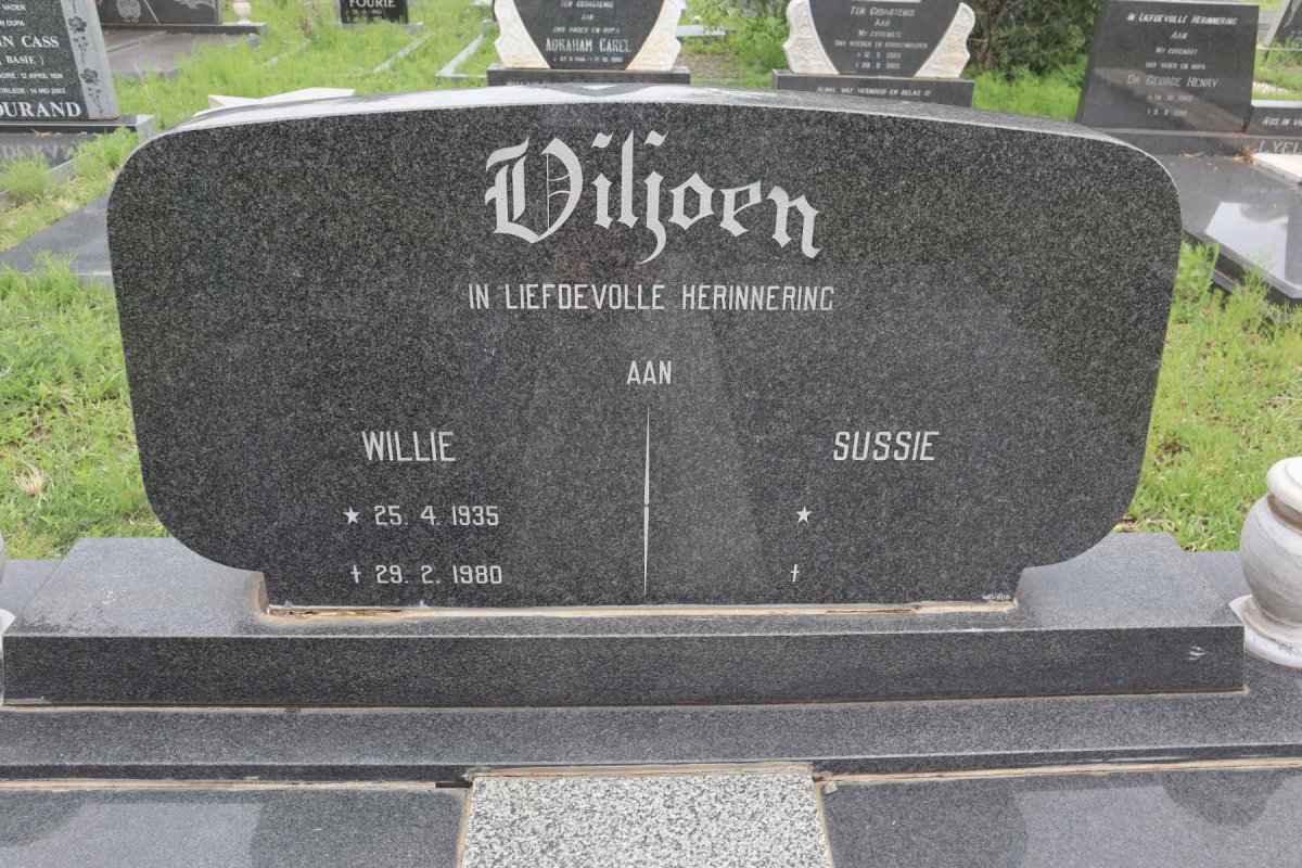 VILJOEN Willie 1935-1980 &amp; Sussie