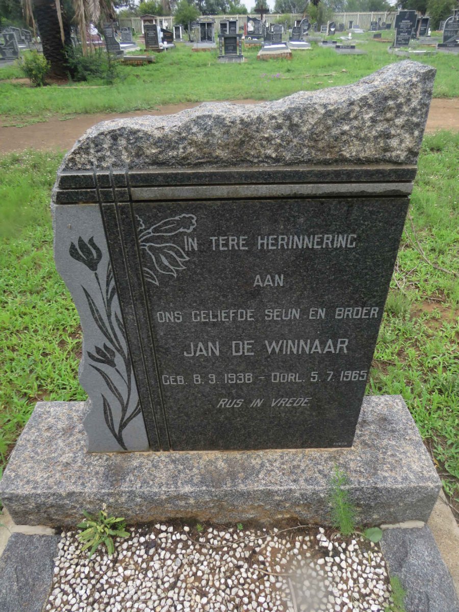 WINNAAR Jan, de 1938-1965