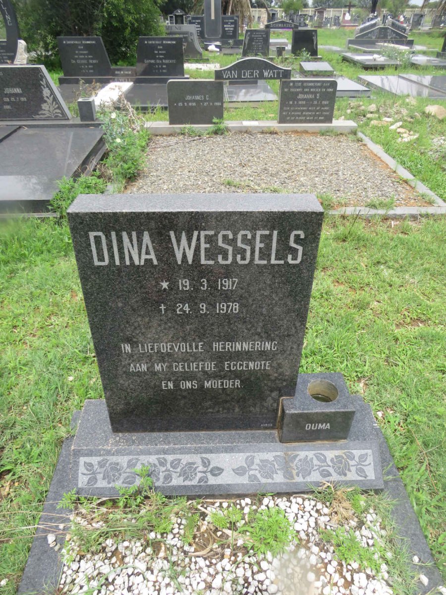 WESSELS Dina 1917-1978