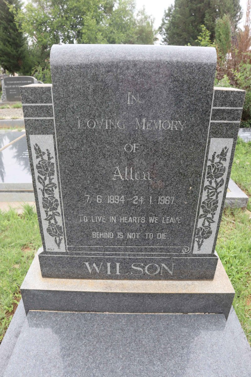 WILSON Allan 1894-1967