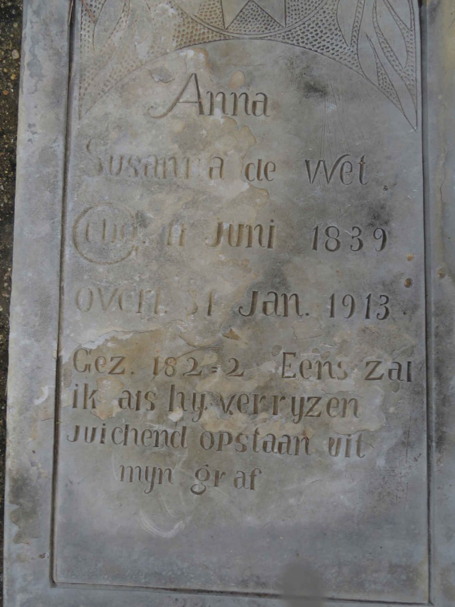 WET Anna Susanna, de 1839-1913
