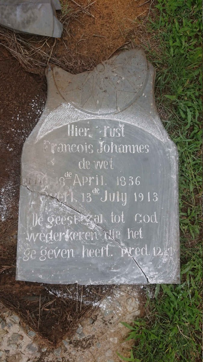WET Francois Johannes, de 1836-1913